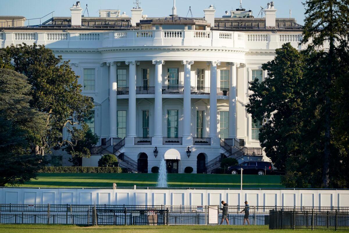 The White House on early Oct. 3, 2020. (J. Scott Applewhite/AP Photo)