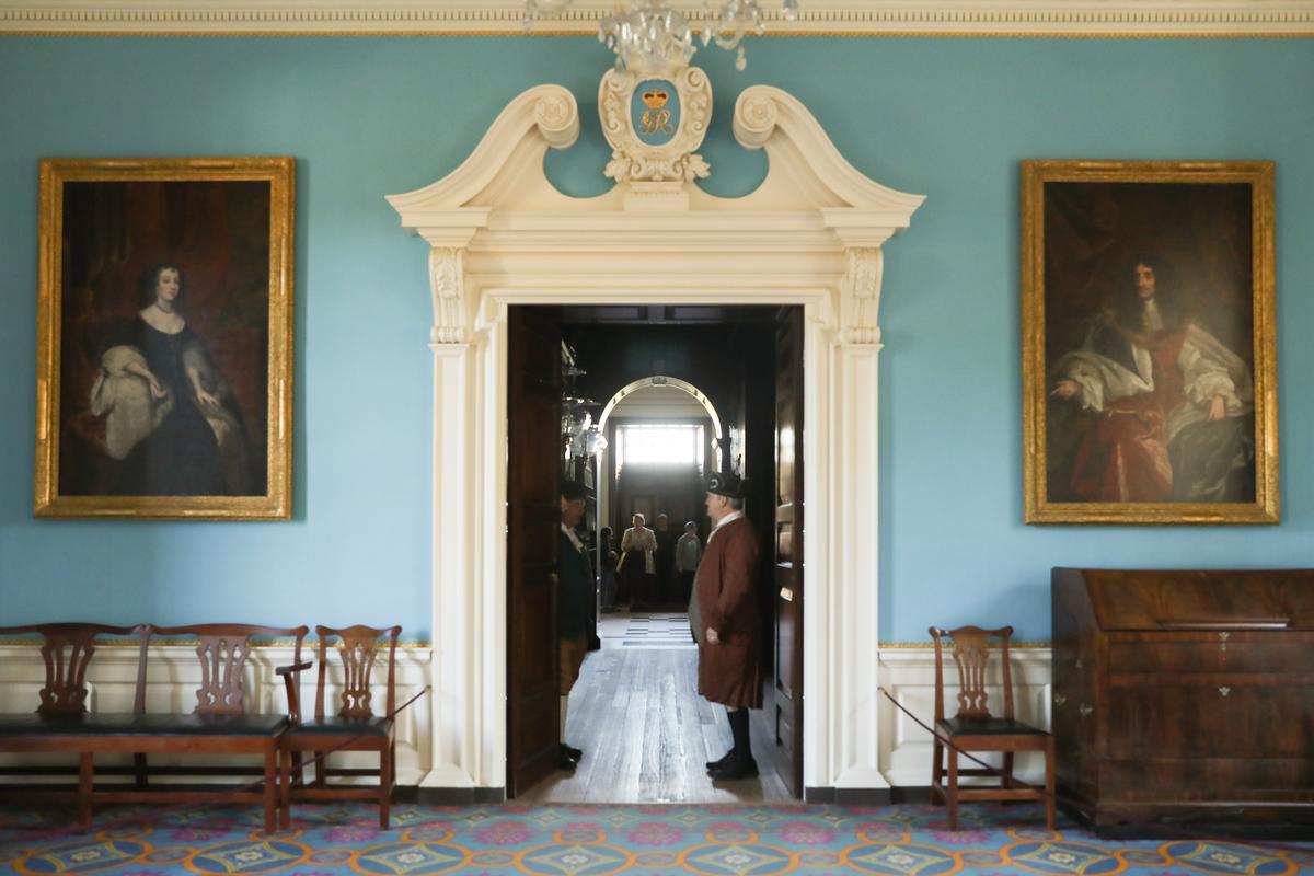 Inside the Governor's Palace at Colonial Williamsburg. (Samira Bouaou/The Epoch Times)