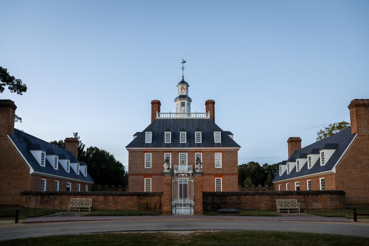 The Governor's Palace at Colonial Williamsburg. (Samira Bouaou/The Epoch Times)