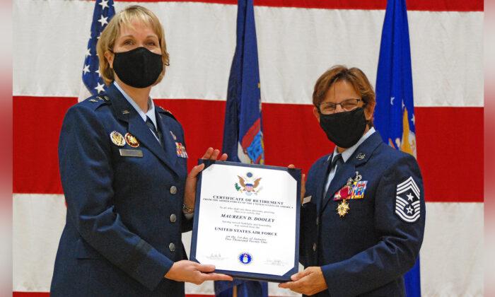 Command Chief Master Sergeant Hangs Up Her Uniform After 33 Years With US Air Force
