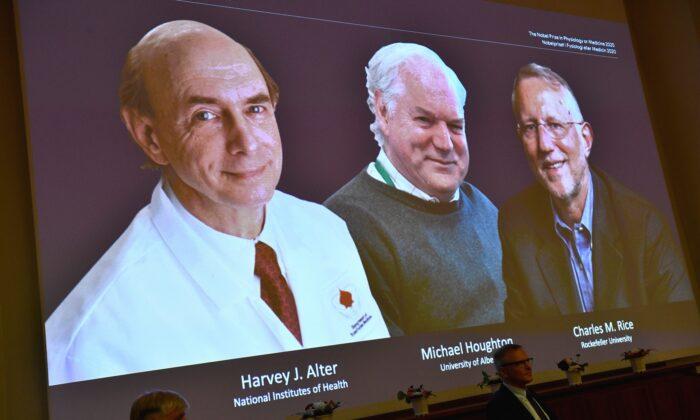 3 Win Nobel Medicine Prize for Discovering Hepatitis C Virus