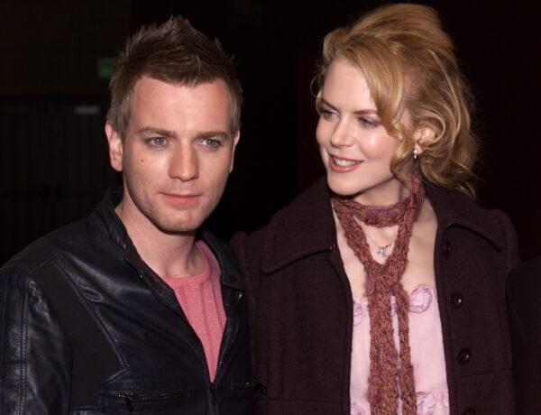 Actors Ewan McGregor and Nicole Kidman did their own singing in the 2001 musical “Moulin Rouge.” The actors here are at a special screening for the film at the Egyptian Theater in Los Angeles on Nov. 26, 2001. (Kevin Winter/Getty Images)
