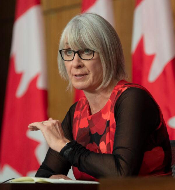 Minister of Health Patty Hajdu responds to a question from a reporter during a news conference, on Oct. 6, 2020 in Ottawa. (The Canadian Press/Adrian Wyld)