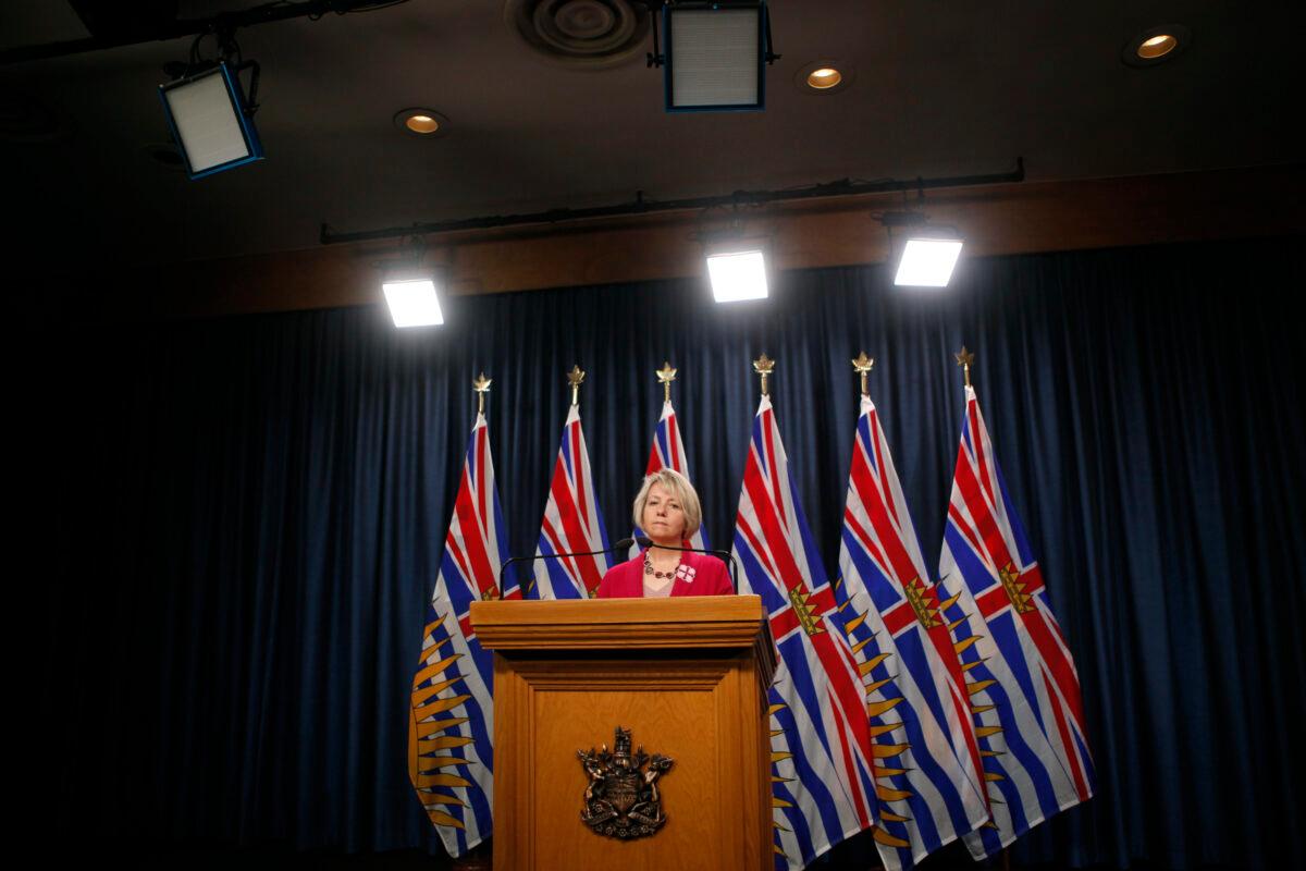 Provincial Health Officer Dr. Bonnie Henry at a press conference at the B.C. legislature in Victoria on Sept. 22, 2020. (Chad Hipolito/The Canadian Press)