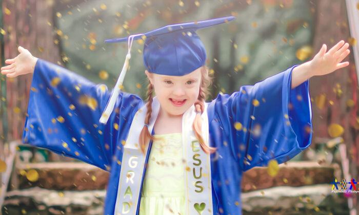 Mom Stages Stunning Photoshoot for Daughter With Down Syndrome’s Kindergarten Graduation