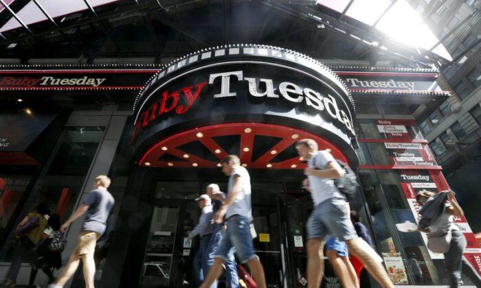 Ruby Tuesday, Hit by COVID Closures, Files for Bankruptcy