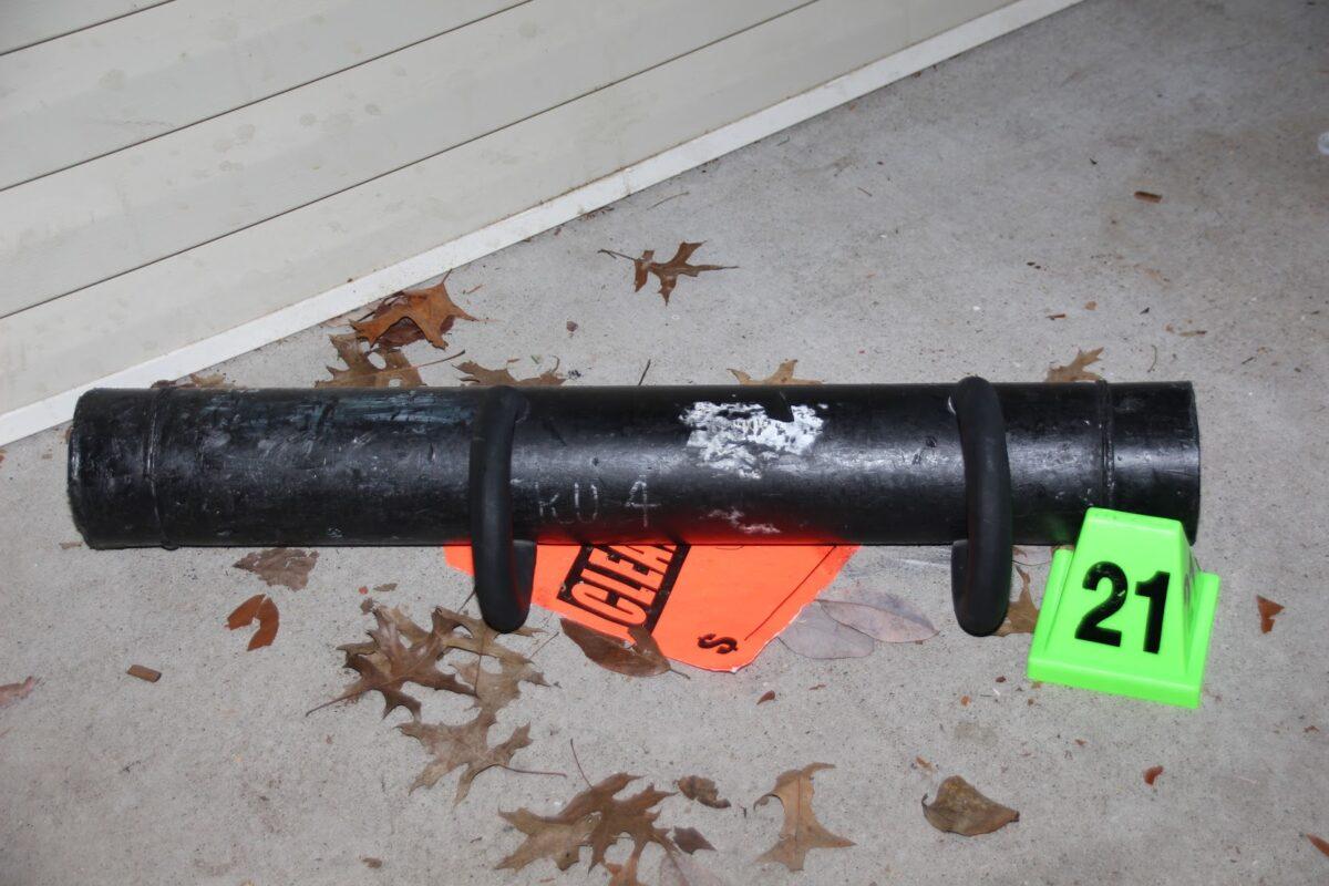 A battering ram used in the March 13, 2020, raid of Breonna Taylor's apartment in Louisville, Ky. (Louisville Metro Police Department)