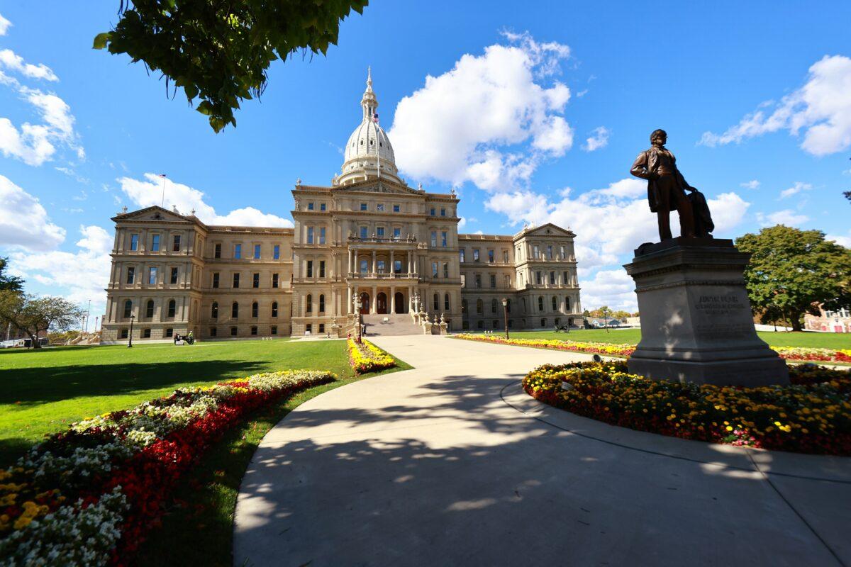 The Michigan State Capitol in Lansing, Mich., Oct. 8, 2020. (Rey Del Rio/Getty Images)