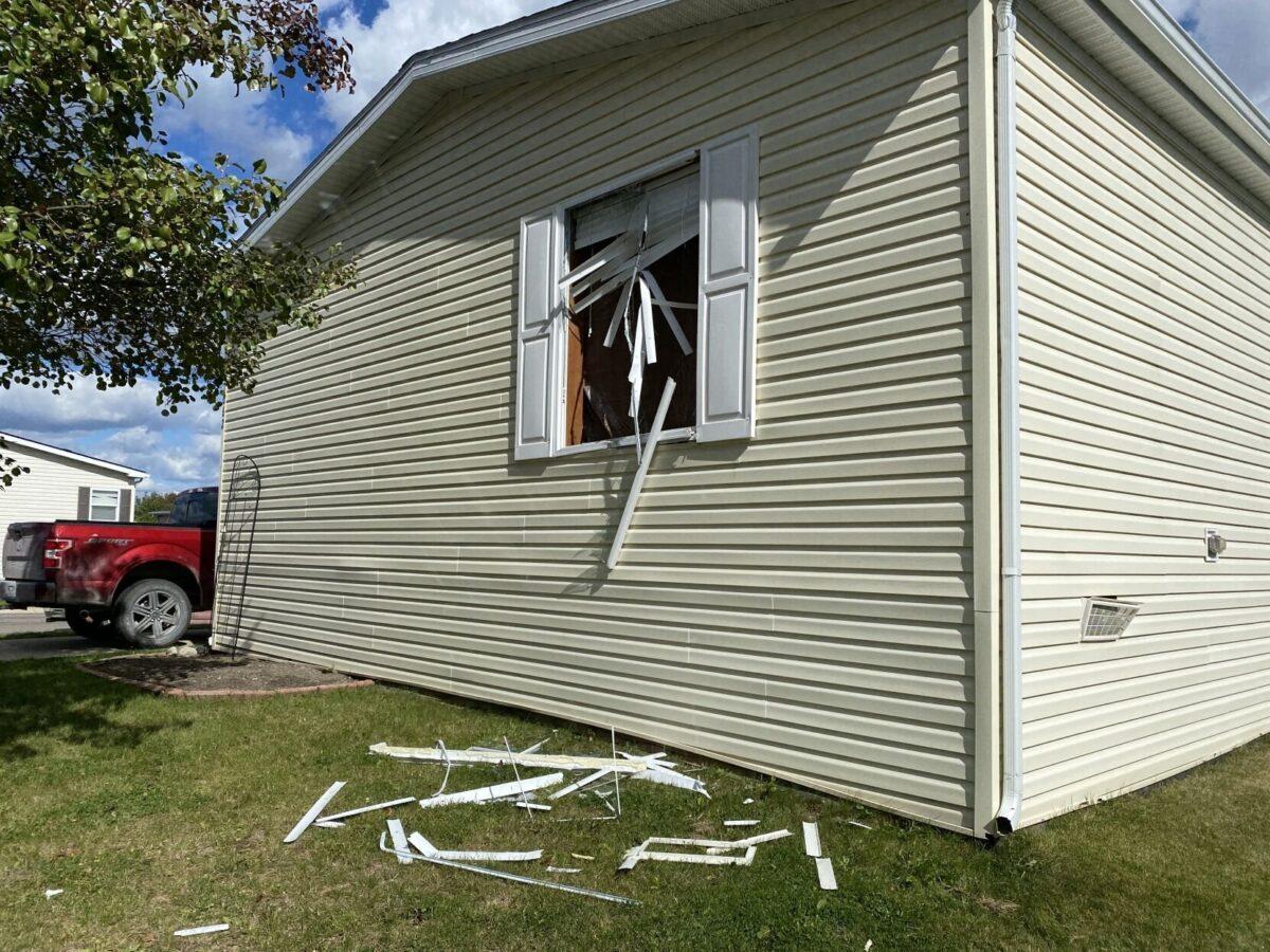 A house belonging to Ty Garbin that was raided by the FBI is seen in Hartland, Mich., Oct. 8, 2020. (WNEM)