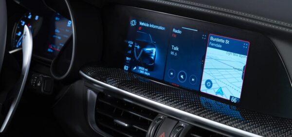 8.8-inch touchscreen. (Courtesy of Alfa Romeo)