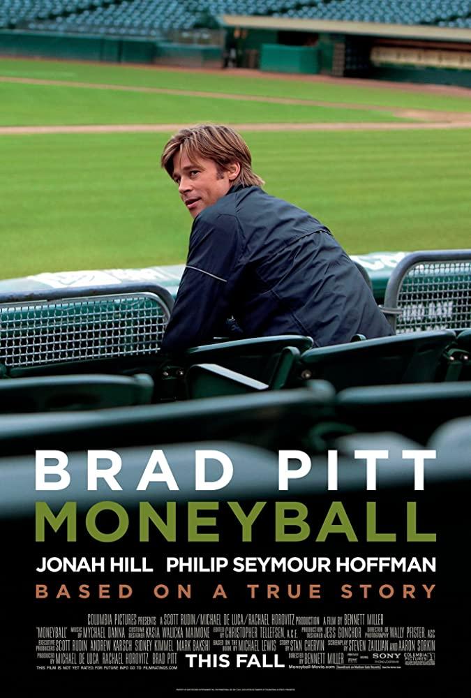 Billy Beane (Brad Pitt) on the movie poster for "Moneyball." (Columbia TriStar Marketing Group, Inc.)