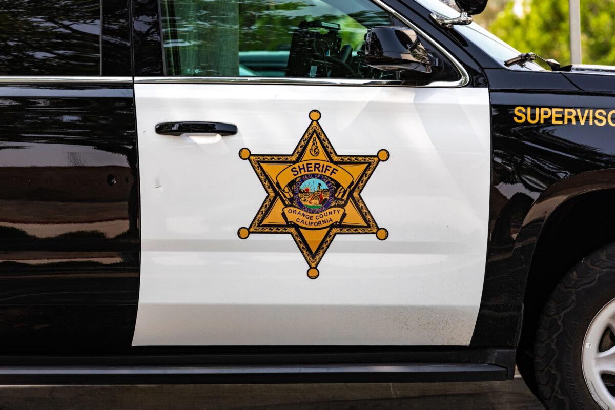 An Orange County Sheriff's Department vehicle is parked at the Saddleback Station in Lake Forest, Calif., on Sept. 14, 2020. (John Fredricks/The Epoch Times)
