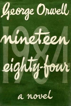 The first-edition front cover of the novel “Nineteen Eighty-Four.” (Public Domain)