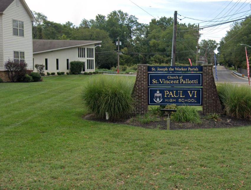 Paul VI High School in Haddonfield Borough, Camden County, New Jersey (Screenshot/<a href="https://www.google.com/maps/@39.8985336,-75.0632279,3a,44.6y,139.96h,85.27t/data=!3m6!1e1!3m4!1sO41WrfKeS69OLbp8-Hb68A!2e0!7i16384!8i8192">Google Maps</a>)