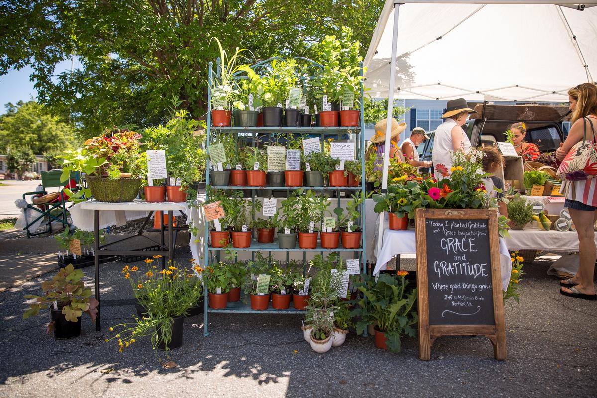 Old Beach Farmers Market. (Courtesy of the Virginia Beach Convention and Visitors Bureau)