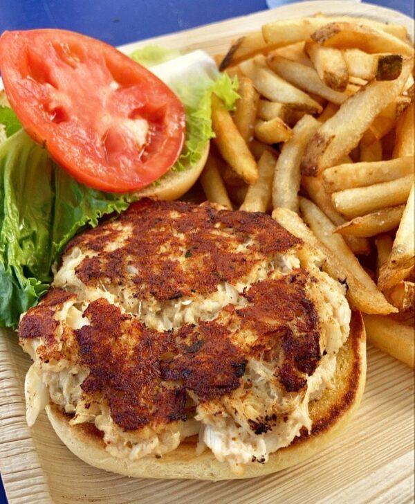 Crab cakes at The Shack. (Courtesy of The Shack)