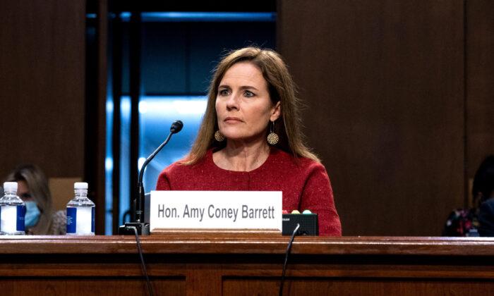 Supreme Court Nominee Barrett Refuses to Prejudge Issues Amid Grilling by Senators