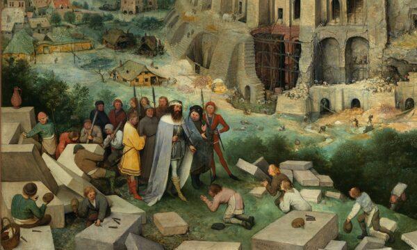 Detail of “The Tower of Babel” showing King Nimrod. Museum of Art History, Vienna, Austria. (Public Domain)