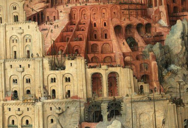 Detail of “The Tower of Babel” showing the workers. Museum of Art History, Vienna, Austria. (Public Domain)