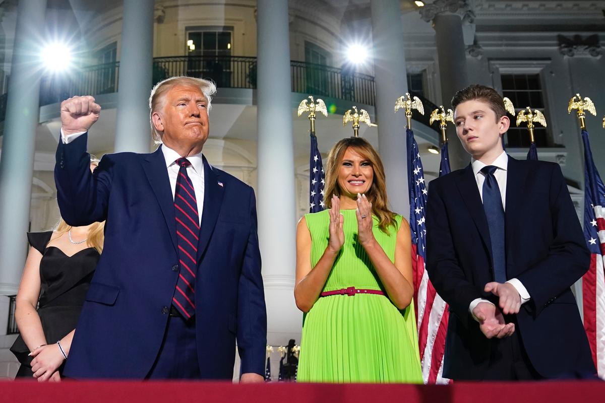 Trump's 14-Year-Old Son Barron Tested Positive for CCP Virus, Now Negative: First Lady