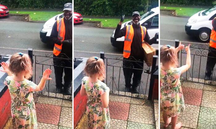 Little Girl Signs ‘Have a Good Day’ to Deaf Delivery Driver, Becomes His ‘Lockdown Buddy’