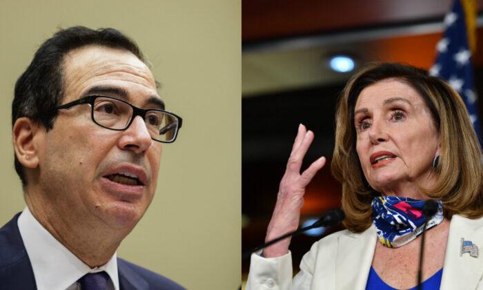 Mnuchin, Pelosi to ‘Regroup’ for Stimulus Talks as Trump Pushes for Deal