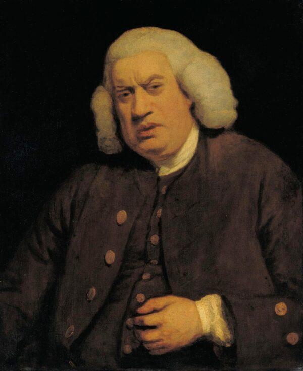 A portrait of man of letters Samuel Johnson, circa 1772, by Sir Joshua Reynolds. (Public Domain)