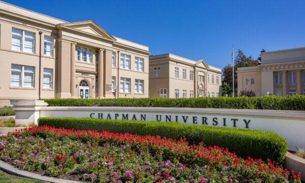 The Chapman University in Orange, Calif., is seen on Oct. 14, 2020. (John Fredricks/The Epoch Times)