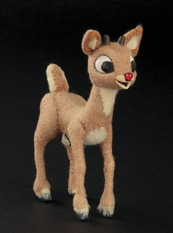  A Rudolph reindeer Puppet is used in the filming of the 1964 Christmas special “Rudolph the Red-Nosed Reindeer”. (Profiles in History via AP)