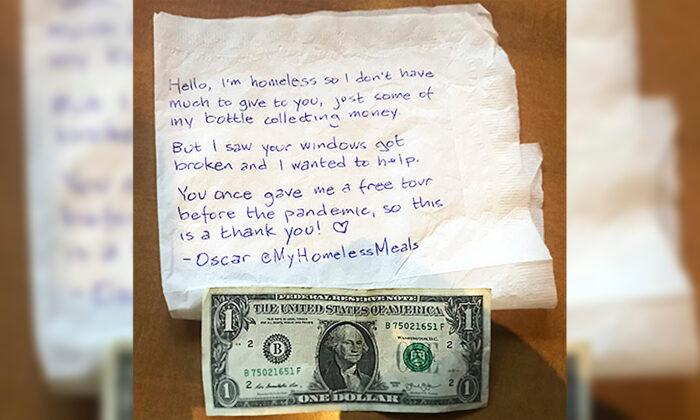 Homeless Man Donates His Last Dollar to Repair Aftermath of Portland Riots: ‘I Wanted to Help’