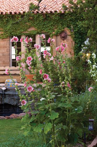 La Posada's courtyard in bloom. (Courtesy of the Turquoise Room)