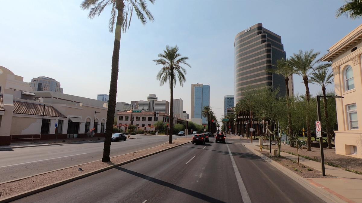 A view of downtown Phoenix on Oct. 17, 2020. (The Epoch Times)