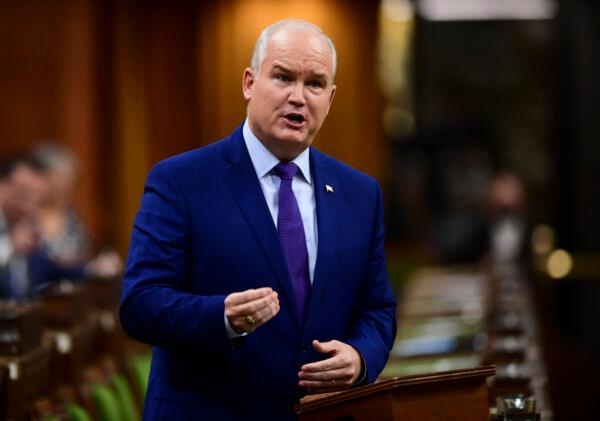 Conservative leader Erin O'Toole rises during question period in the House of Commons on Parliament Hill on Oct. 21, 2020. (The Canadian Press/Sean Kilpatrick)