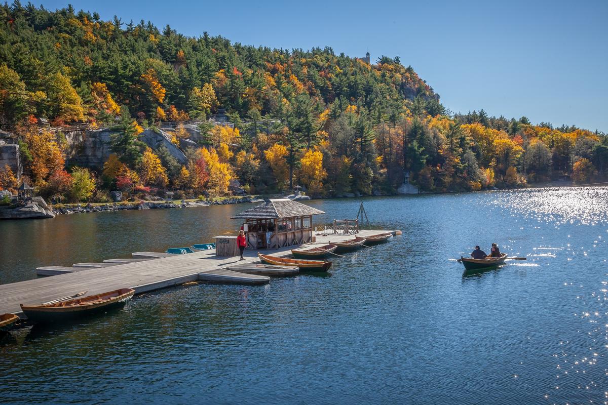 The boat dock. (Courtesy of Mohonk Mountain House)