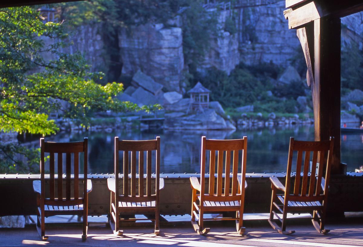 Plenty of nooks and crannies entice you to sit down and take in the view. (Courtesy of Mohonk Mountain House)