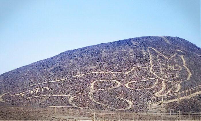 Huge 2,000-Year-Old ‘Relaxing Cat’ Geoglyph Found Etched into Peruvian Hillside