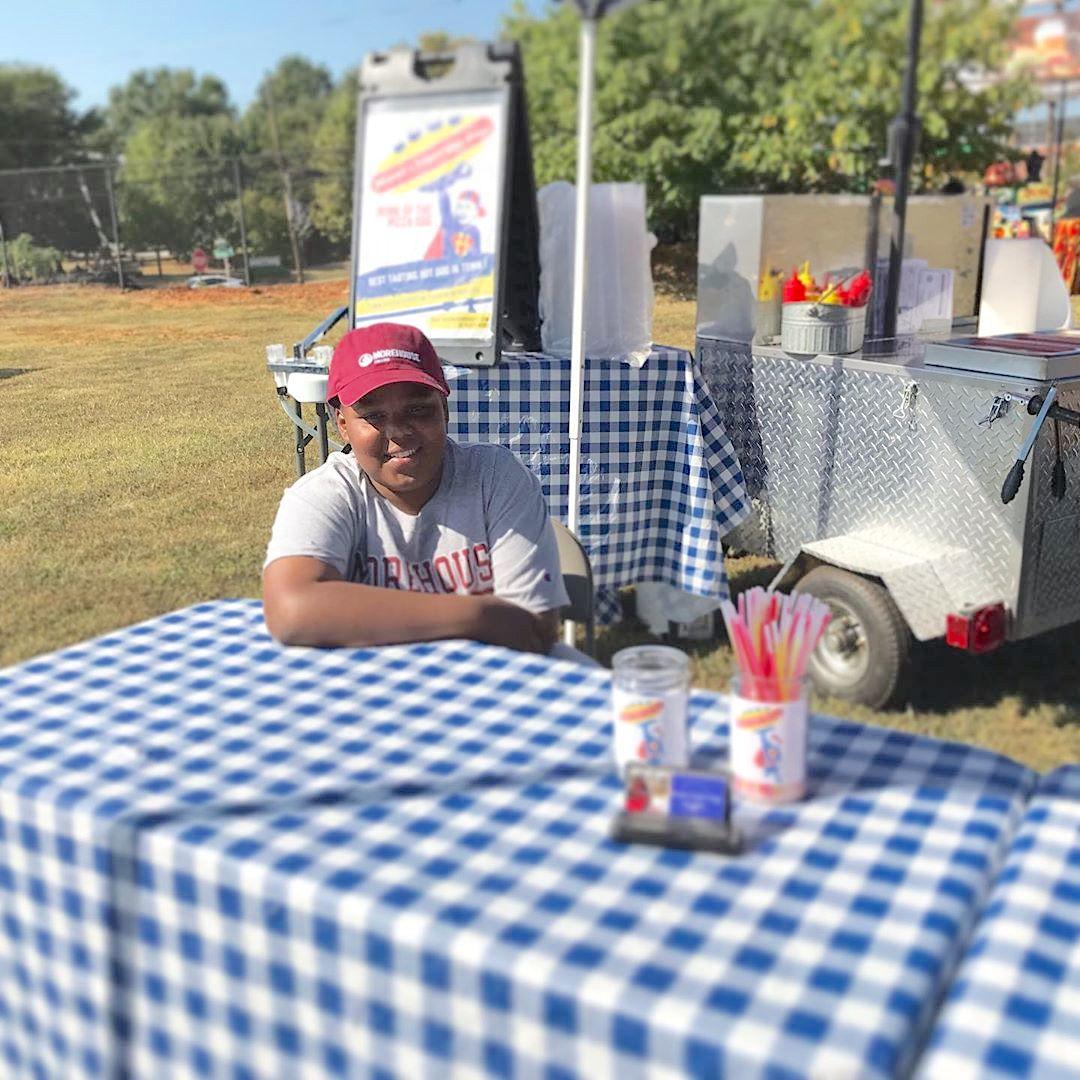 Mason Wright started his gourmet hot dog business, Mason's Super Dogs, in his Georgia hometown at the age of 11. (Courtesy of <a href="https://www.instagram.com/masonssuperdogs/">Mason Wright</a>)