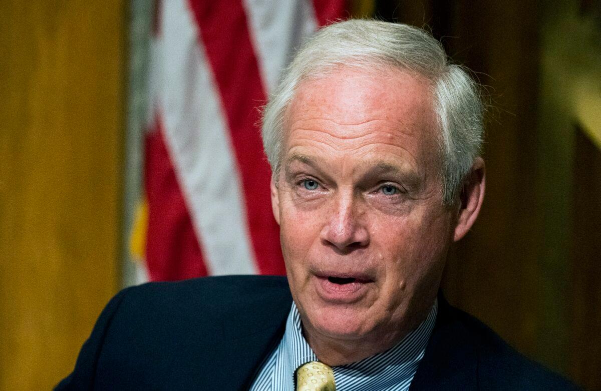 Senate Homeland Security and Governmental Affairs Chairman Ron Johnson (R-Wis.) speaks in Washington on Sept. 16, 2020. (Manuel Balce Ceneta/AP Photo)