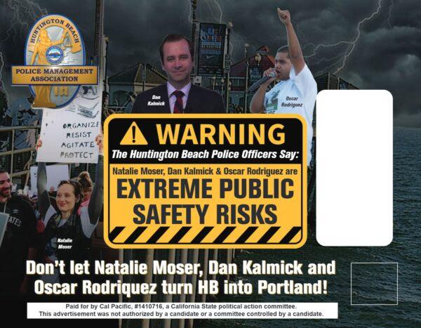A mailer sent out by Cal Pacific and other groups in Huntington Beach, Calif. (Courtesy of Cal Pacific)