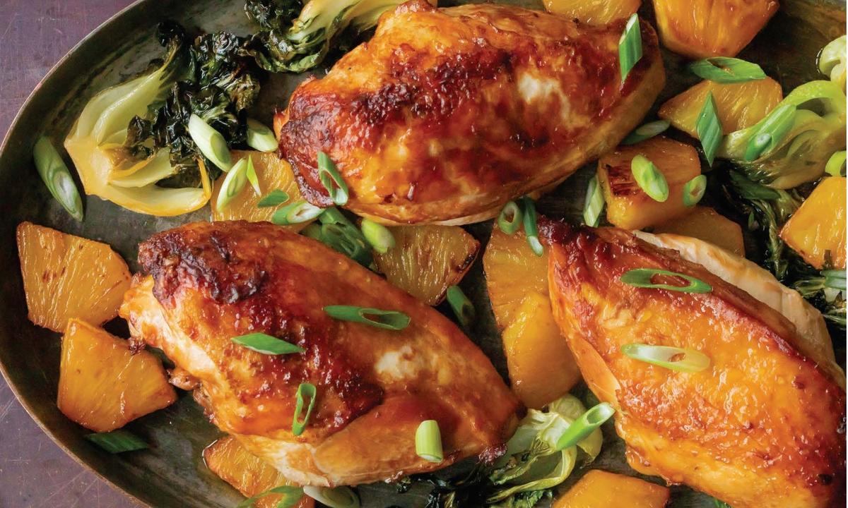 Mom’s Soy Sauce Chicken With Pineapple and Bok Choy