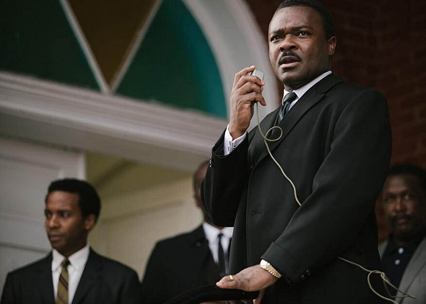 Andrew Young (André Holland, L) and Dr. Martin Luther King Jr. (David Oyelowo) in "Selma." (Atsushi Nishijima/Paramount Pictures/Path/Harpo Films)
