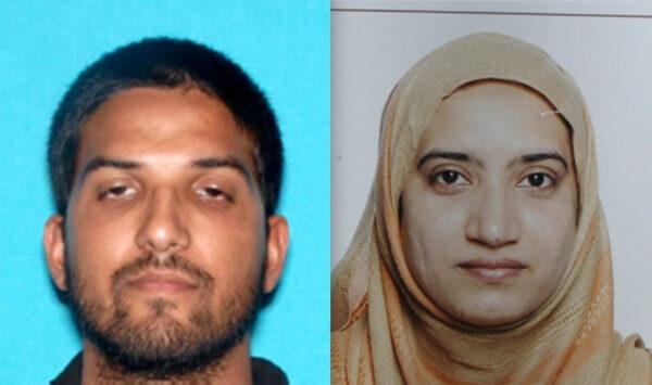 Syed Rizwan Farook (L) and wife Tashfeen Malik. (FBI via Getty Images)