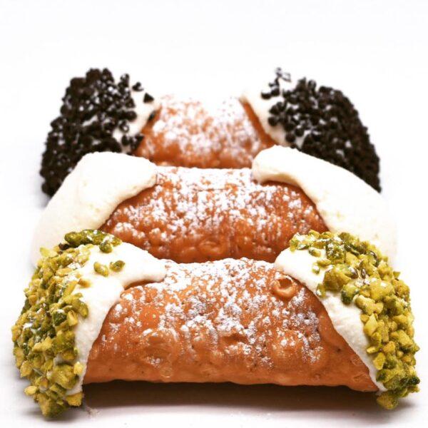 The famed cannolis at Mike's Pastry. (Courtesy of Mike's Pastry)