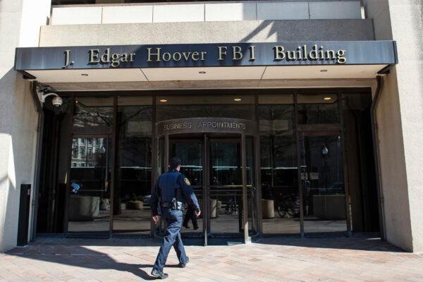 The J. Edgar Hoover Building of the Federal Bureau of Investigation in Washington on April 3, 2019. (Eric Baradat/AFP via Getty Images)