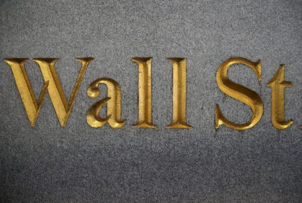 A sign for Wall Street in New York. (John Moore/Getty Images)