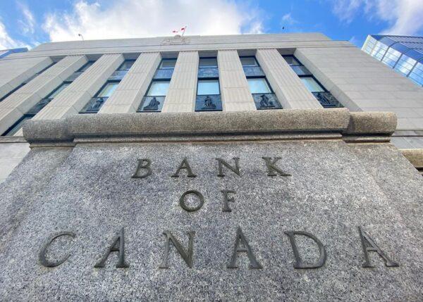 The Bank of Canada building is seen in Ottawa, Canada, on April 15, 2020. (The Canadian Press/Adrian Wyld)