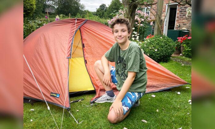 10-Year-Old Cub Scout Sleeps in Tent for 200 Days to Raise 86,000 Pounds for Local Hospice