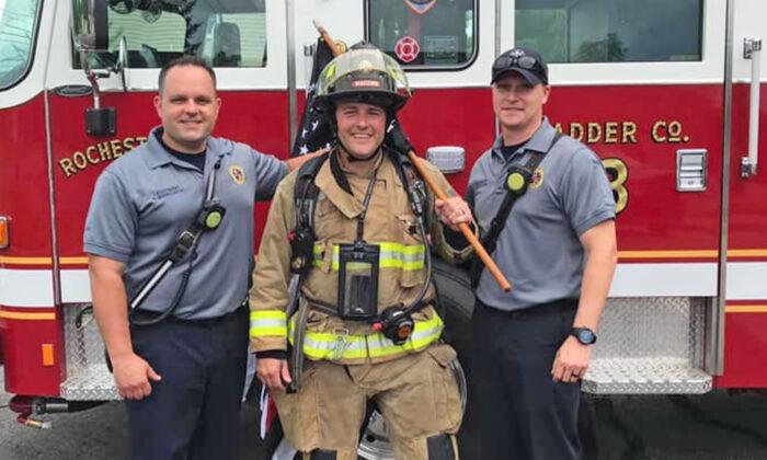 Michigan Fireman Completes 140-Mile Walk to Raise Funds for Firefighters Battling Cancer