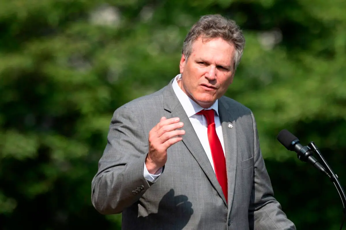 Alaska Gov. Mike Dunleavy speaks at the White House in Washington on July 16, 2020. (Jim Watson/AFP via Getty Images)