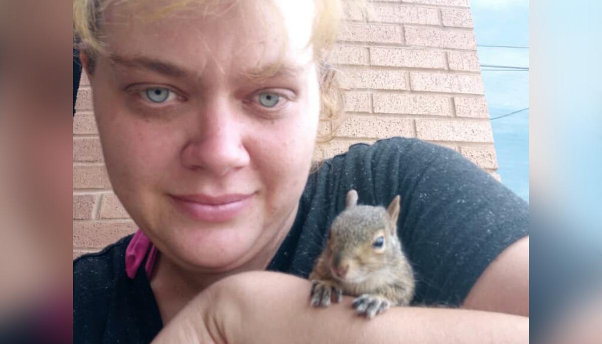 Homeless Couple Save Starving Baby Squirrel From Busy Road, Share Food to Keep Him Alive